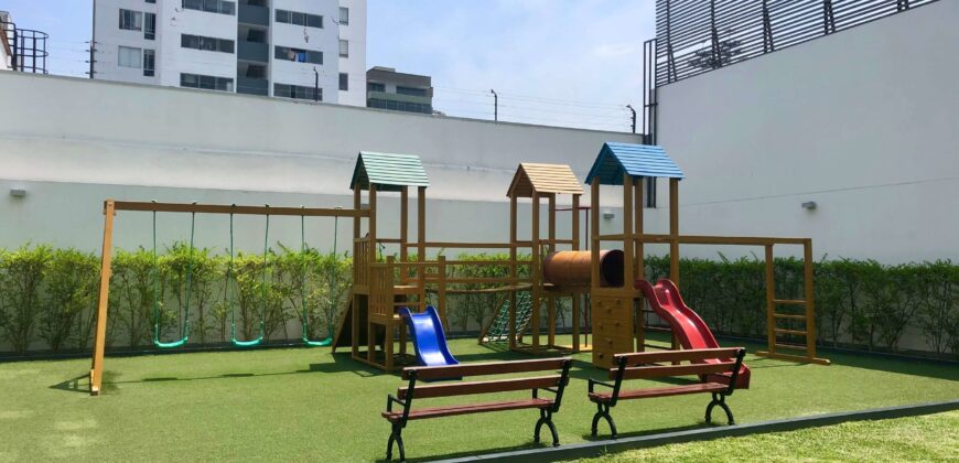 SE ALQUILA MODERNO DEPARTAMENTO EN CONDOMINIO CON LINDAS ÁREAS COMUNES