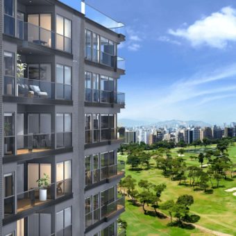MODERNO PROYECTO DE DEPARTAMENTOS CON VISTA AL GOLF Y AL OCÉANO EN SAN ISIDRO