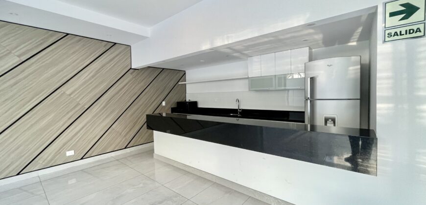 Venta de moderno departamento flat de estreno en San isidro con areas comunes