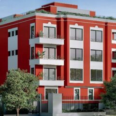Frente a exclusivo parque moderno Proyecto de departamentos en San isidro