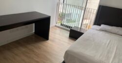 Se alquila moderno departamento amoblado con balcon en Barranco cerca a parque y malecon