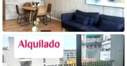 Se alquila moderno departamento amoblado con balcon en Barranco cerca a parque y malecon