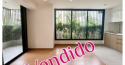 Venta moderno departamento en 1er piso con terraza de estreno en Mirasidro
